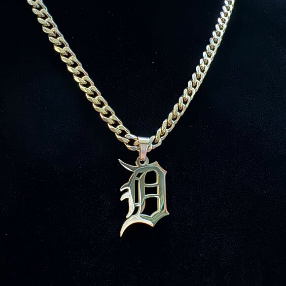MLB Other - Detroit Tigers Necklace - 5mm Cuban - 22" Cuban Chain - MLB - Baseball
